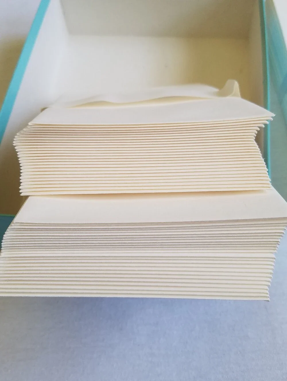 TIFFANY & CO Paper Stationary Set Watermark 50 Sheets / 50 Envelopes